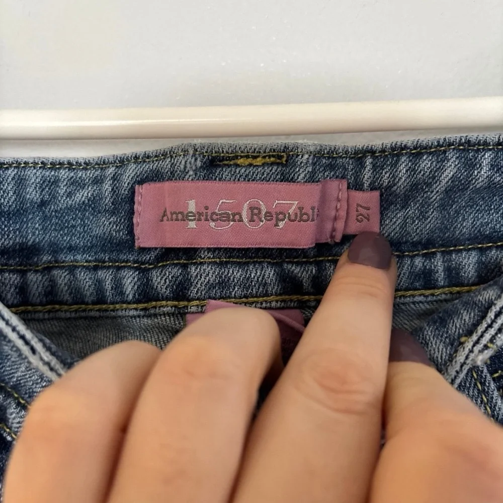 American Republic Y2K vintage Jeans low‎ rise - Picture 3 of 6